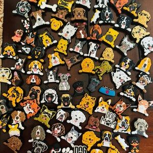 Colorful Dog Shoe Charms Set for the crocs